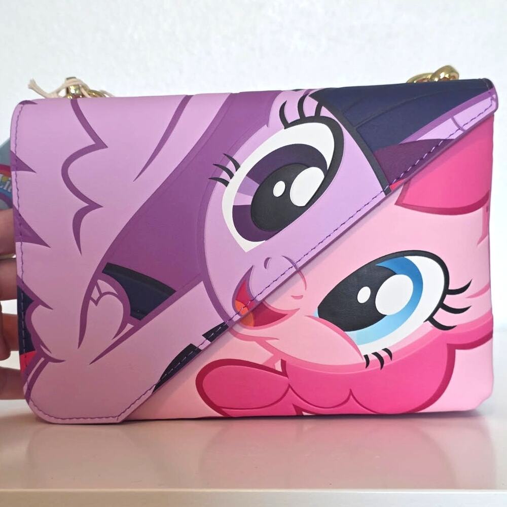 Loungefly My Little Pony Twilight Sparkle & Pinkie Pie Crossbody Bag | NWT - Picture 3 of 7